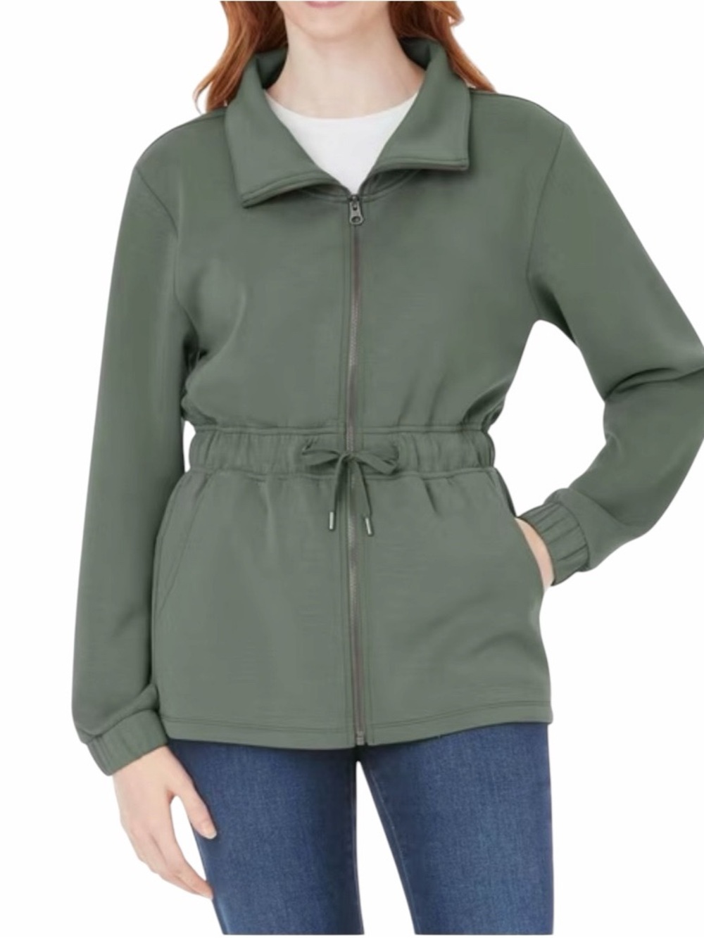 Member’s Mark Green Sandwash Full Zip Jacket Size XL NWT